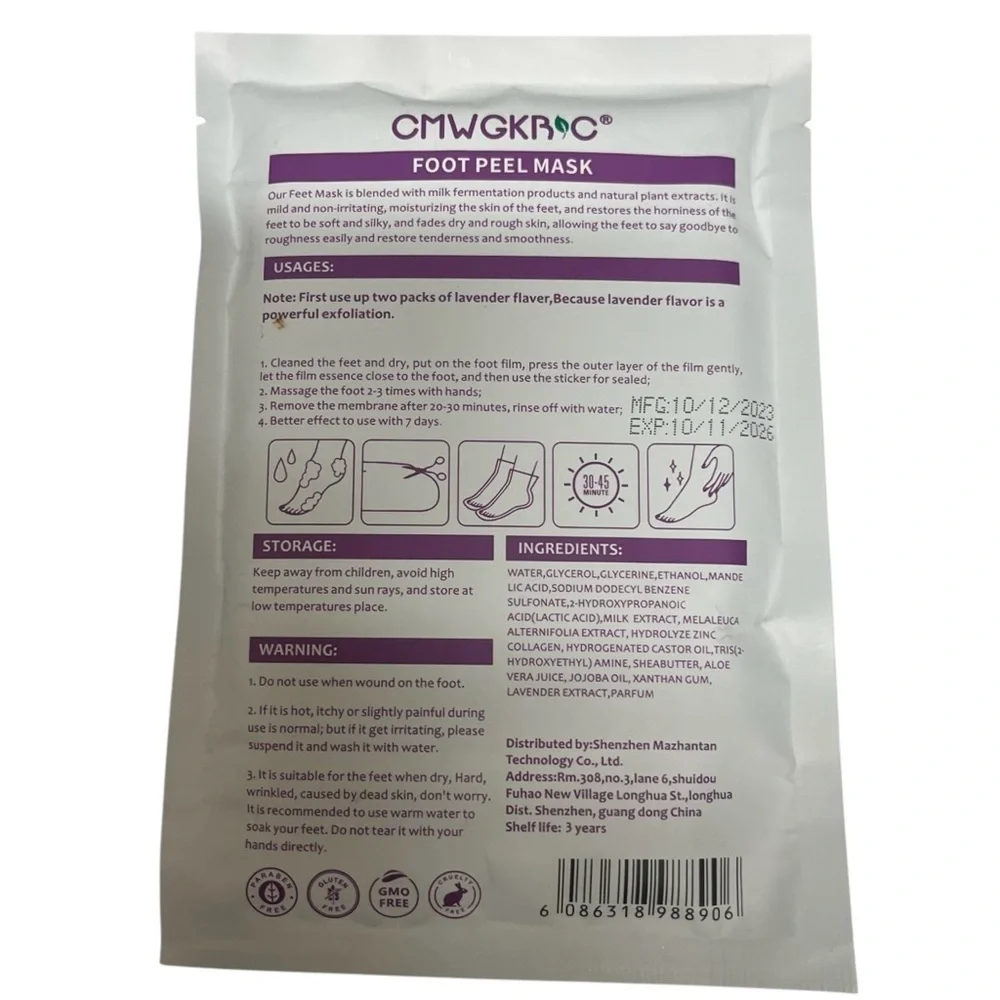 CMYKRAO Foot Peel Mask Exfoliating Treatment - Picture 2 of 8